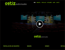 Tablet Screenshot of ostizaudiovisuales.com